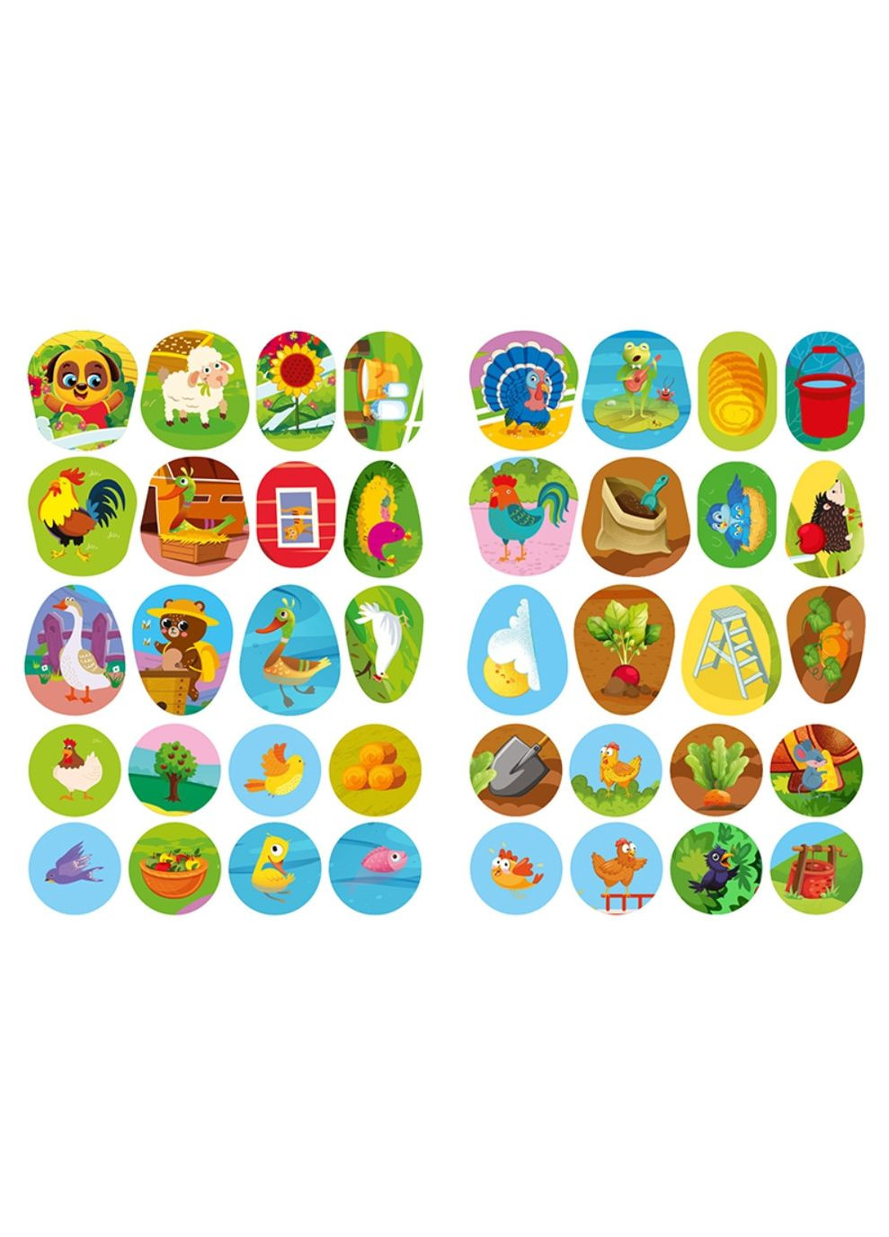 Любознательный мишка «Ферма» - развивающая книга с наклейками (9786175243756) Торсінг (369776016)