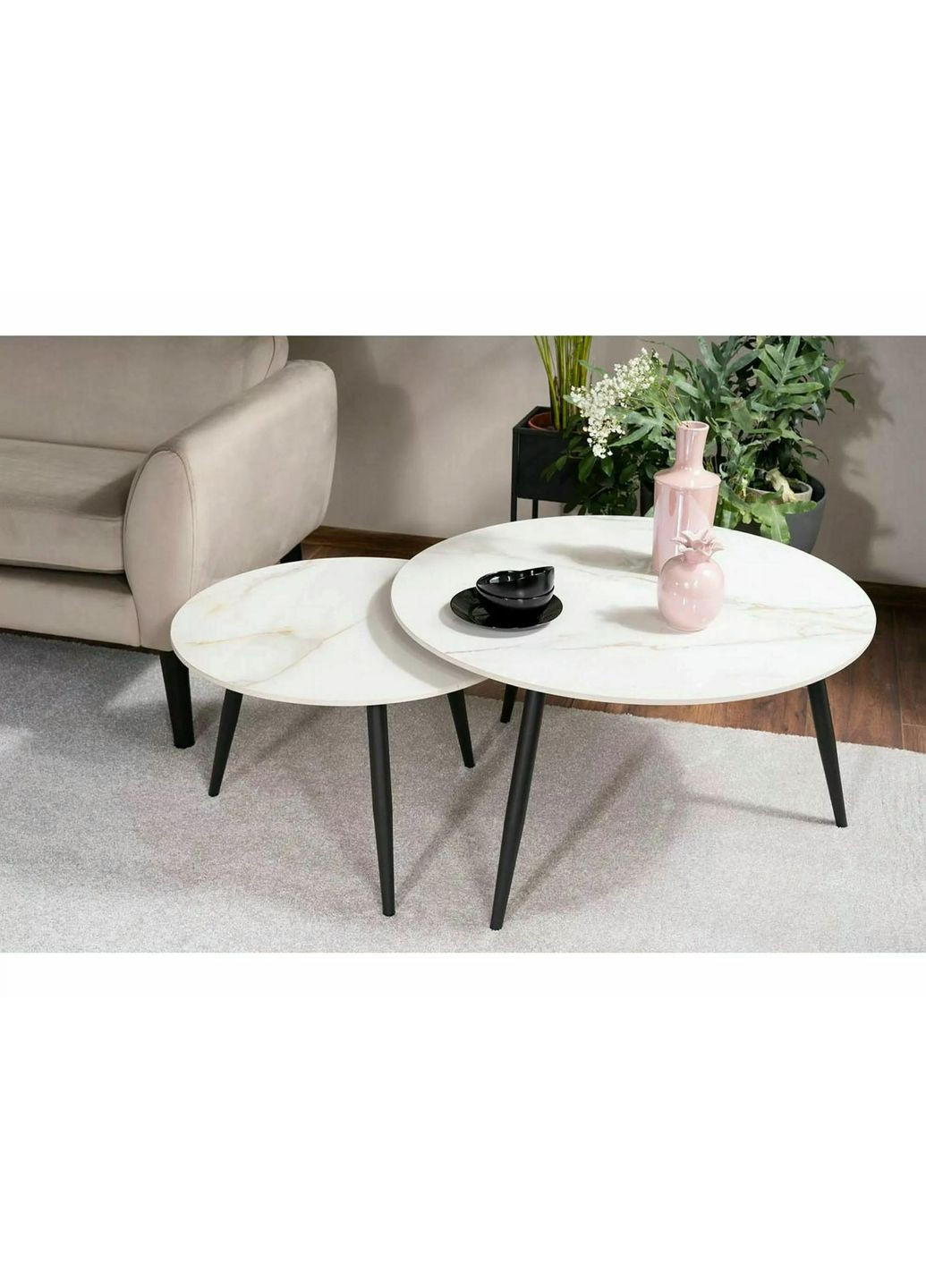 Журнальный столик KORA D D.80 D.60/ черный мат (комплект) KORADBC Signal (372178048)