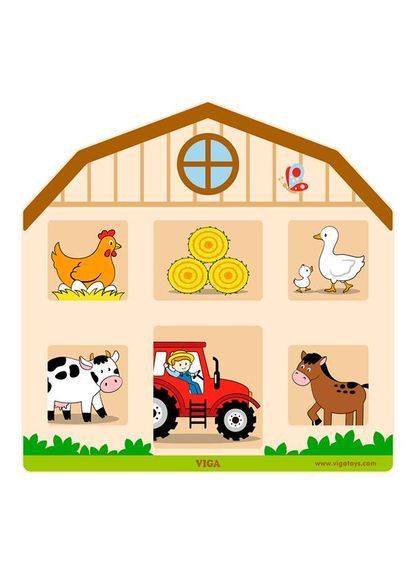 Бізіборд Будиночок на фермі () Viga Toys 51627FSC (367583803)