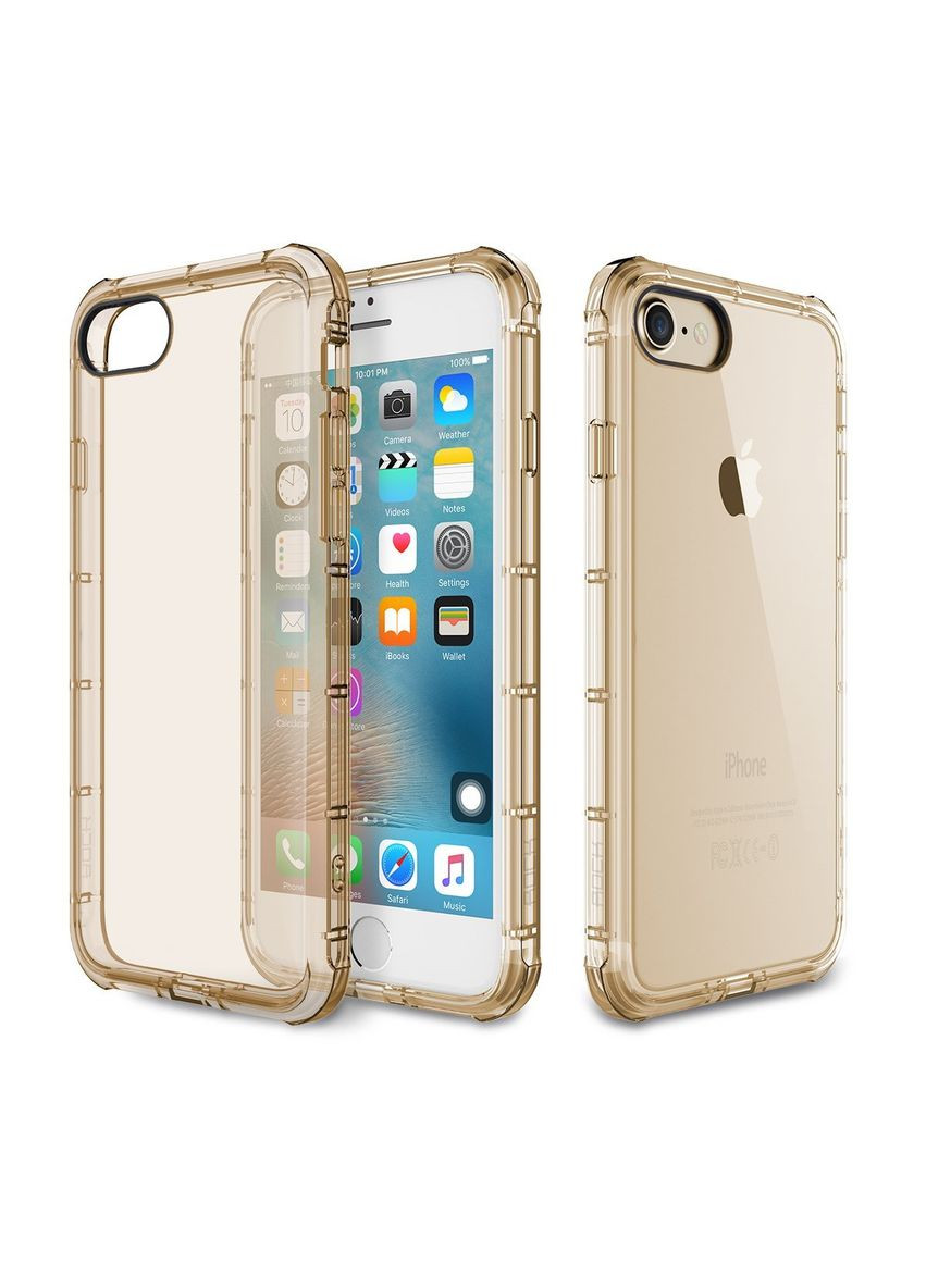 Чехол-накладка TPU Case Fence series iPhone 7 Transparent/Gold Rock (301780515)
