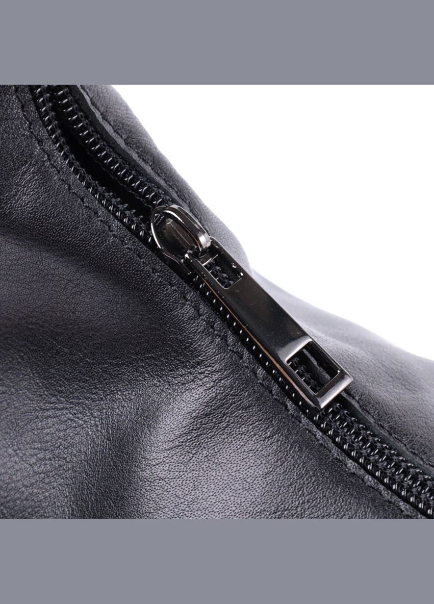 Практичная женская сумка на плечо из гладкой натуральной кожи 22828 Черная Shvigel (305768370)