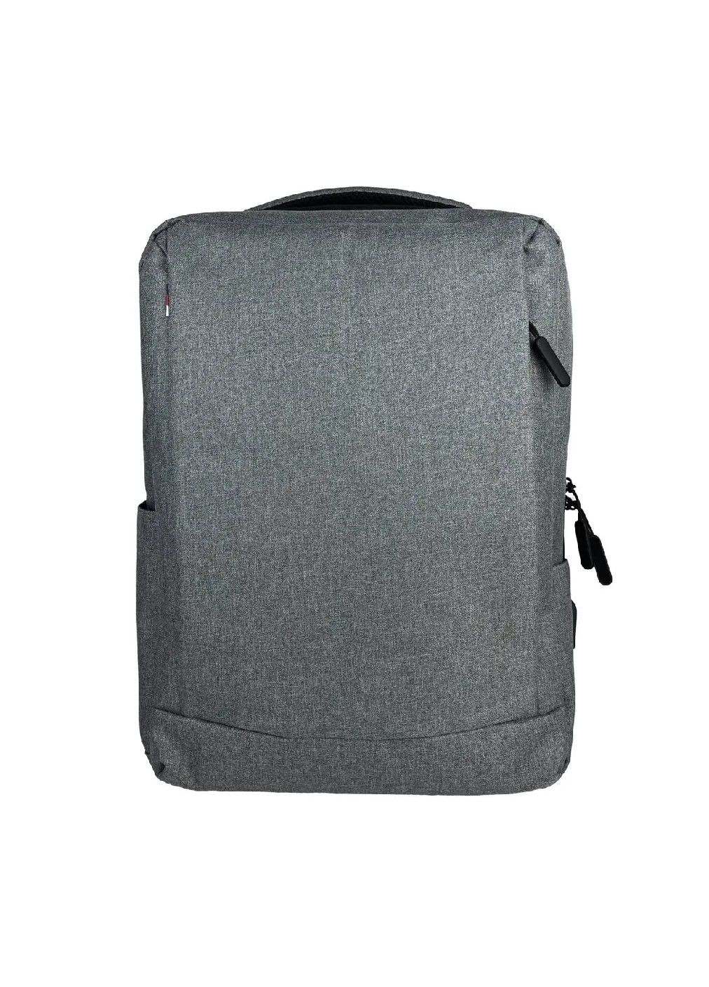 Рюкзак повседневный городской с карманом для ноутбука ремнем на спинке для багажа 42х31х12 см (477993-Prob) Светло-серый Unbranded (301506743)