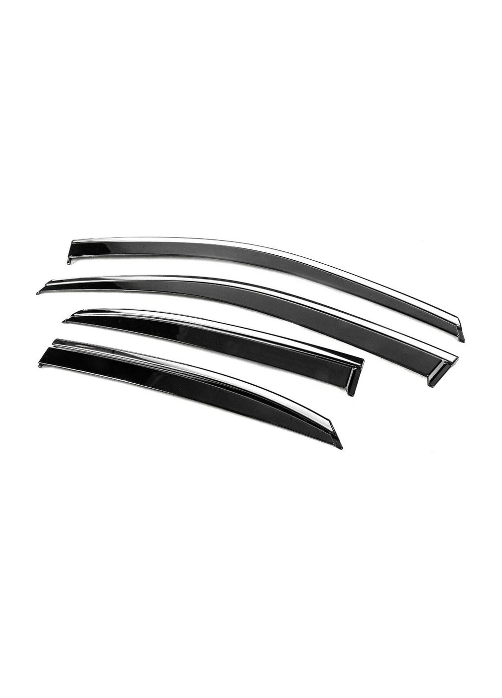 Ветровики с хромированным молдингом Luxury (4 шт) для Lexus RX 2009-2015 гг Niken (390727252)