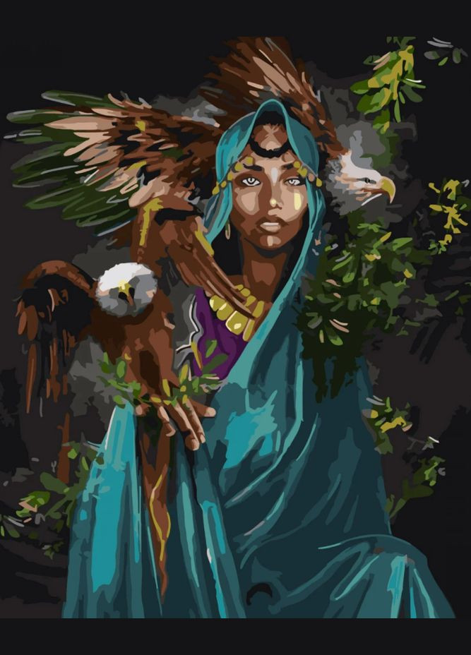 Картина по номерам ПРЕМИУМ Под охраной орлов (с лаком и уровнем) 40х50 см SY6804 () Strateg (328946053)