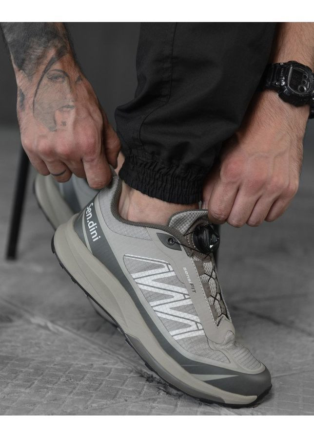 Сірі Осінні чоловічі кросівки brown/sand/cream sen.dini No Brand