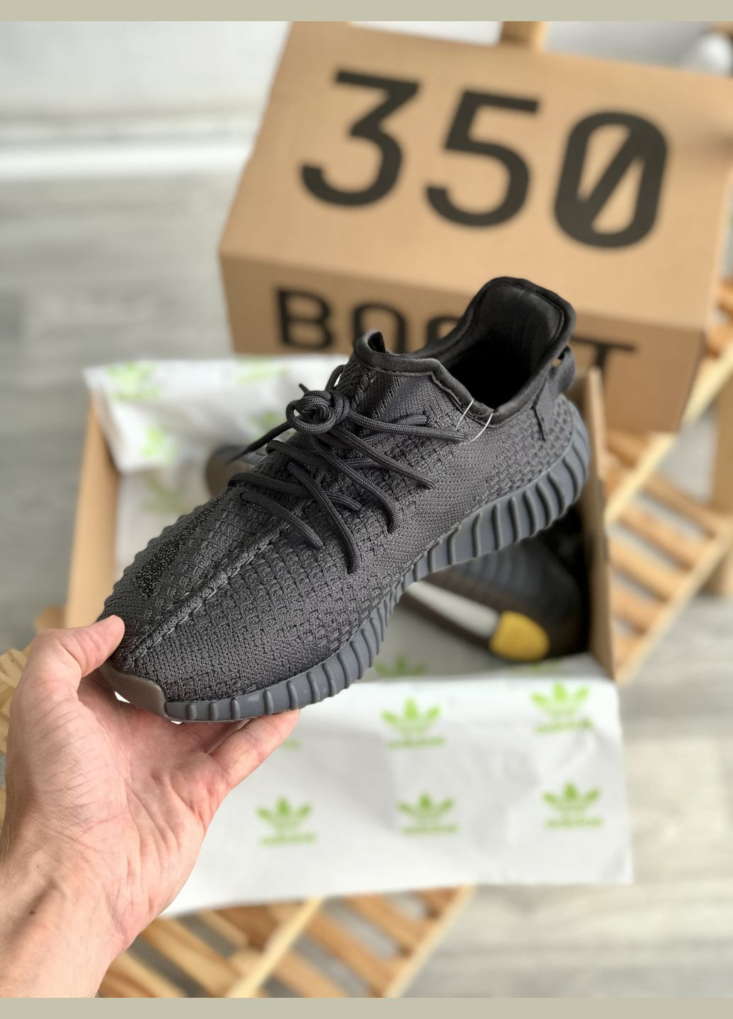 Чорні Осінні кросівки чоловічі і жіночі adidas yeezy boost 350 cinder reflective black | адідас ізі буст 350 рефлективні чорні No Brand