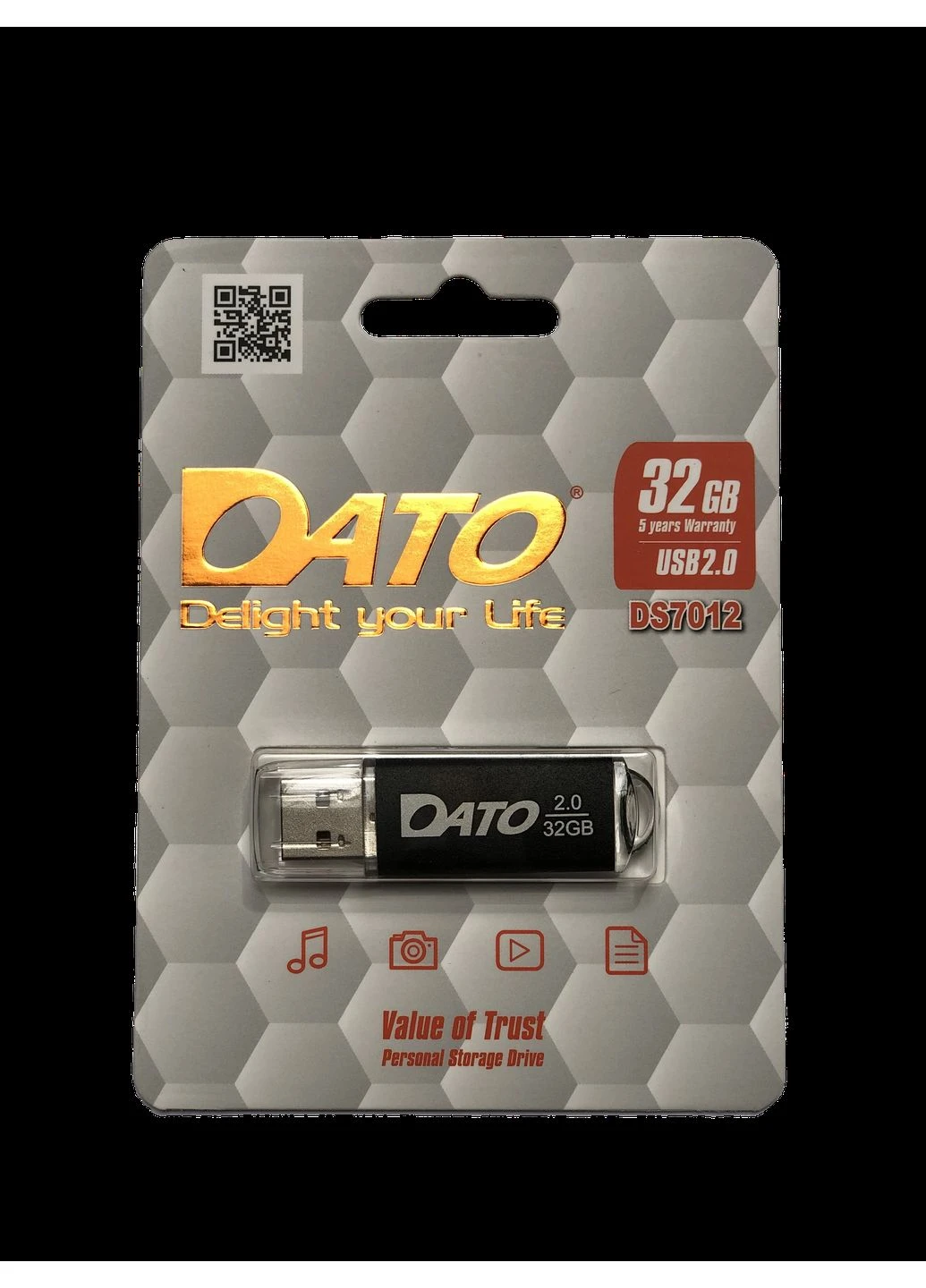 Флеш-накопичувач USB 2.0 32Gb black (DS7012B-32G) Dato DS7012 (357472088)