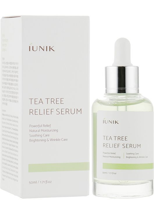 Успокаивающая сыворотка с чайным деревом Tea Tree Relief Serum 15ml (785983-103945) Iunik (368634712)