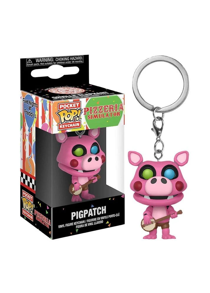 Фігурка брелок Pop Фанко Поп П'ять ночей з Фредді?Five Nights at Freddys Pigpatch 4 см Trinket FNAF PP1 Funko (368147933)