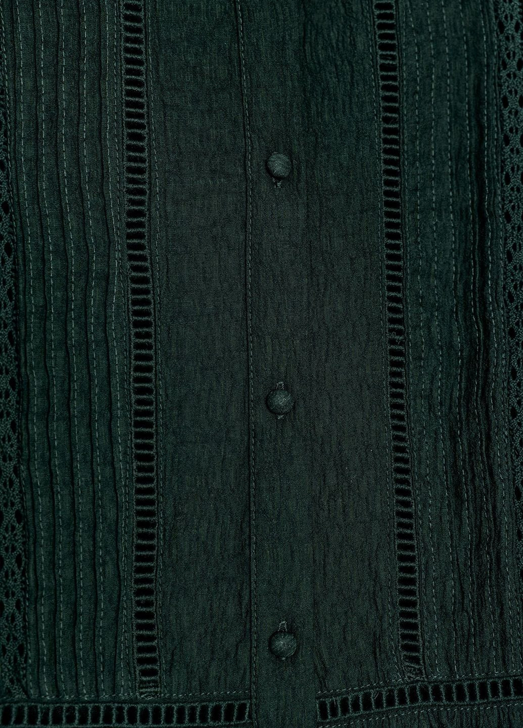 Зеленая рубашка однотонная Zara