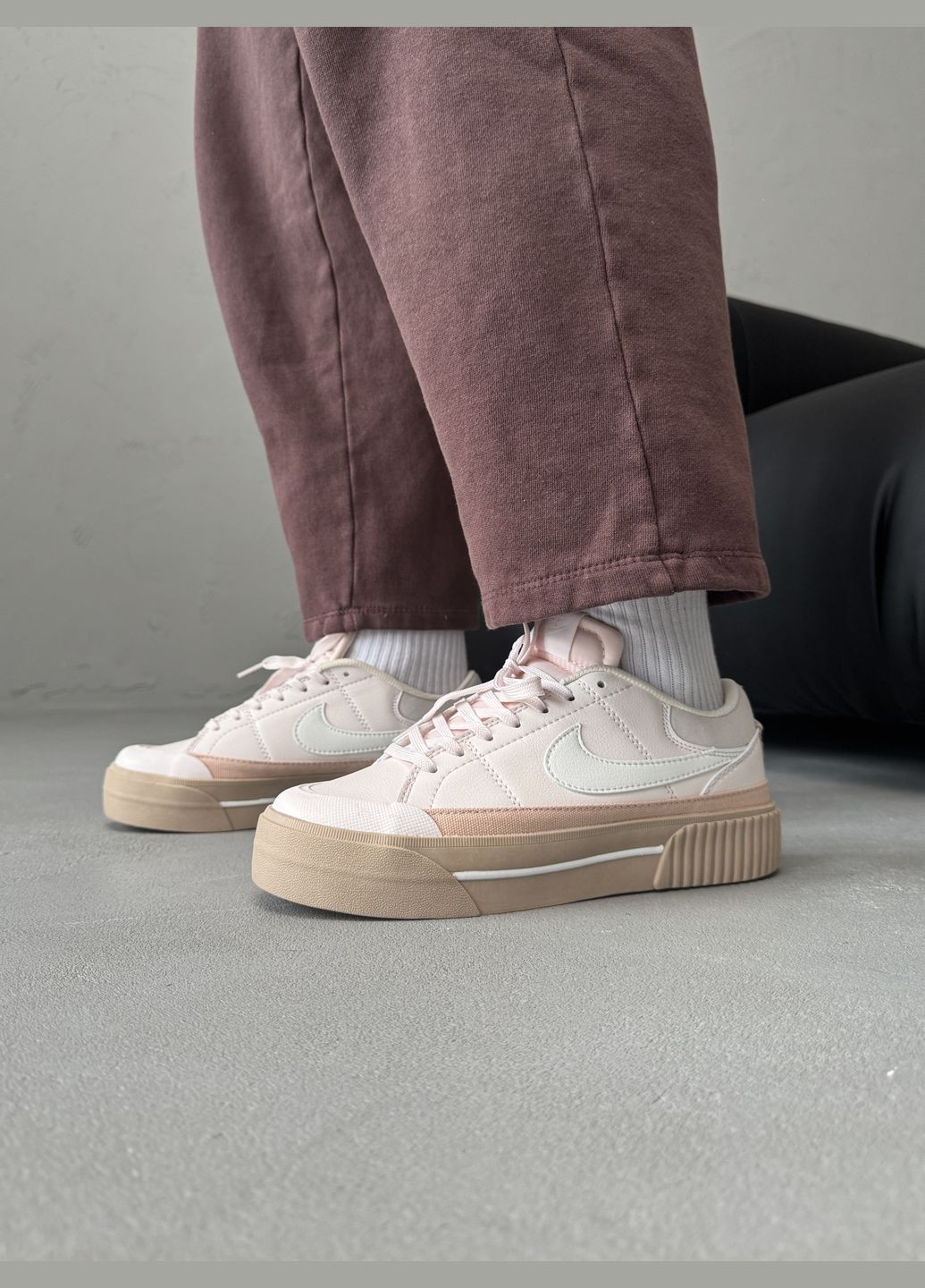 Кроссовки женские Nike Court Legacy Lift pink | Найк Коурт Легаси розовые No Brand розовые демисезоны (316091167)