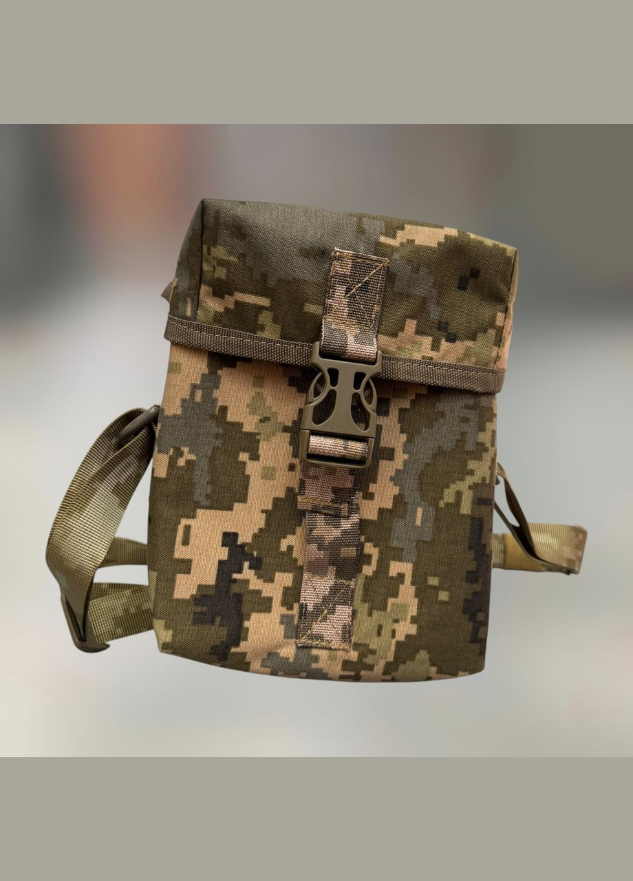 Подсумок утилитарный полужесткий, на плечо, на молли,, для биноклей и ПНВ, Пиксель, CORDURA 1000D WinTac (362601807)
