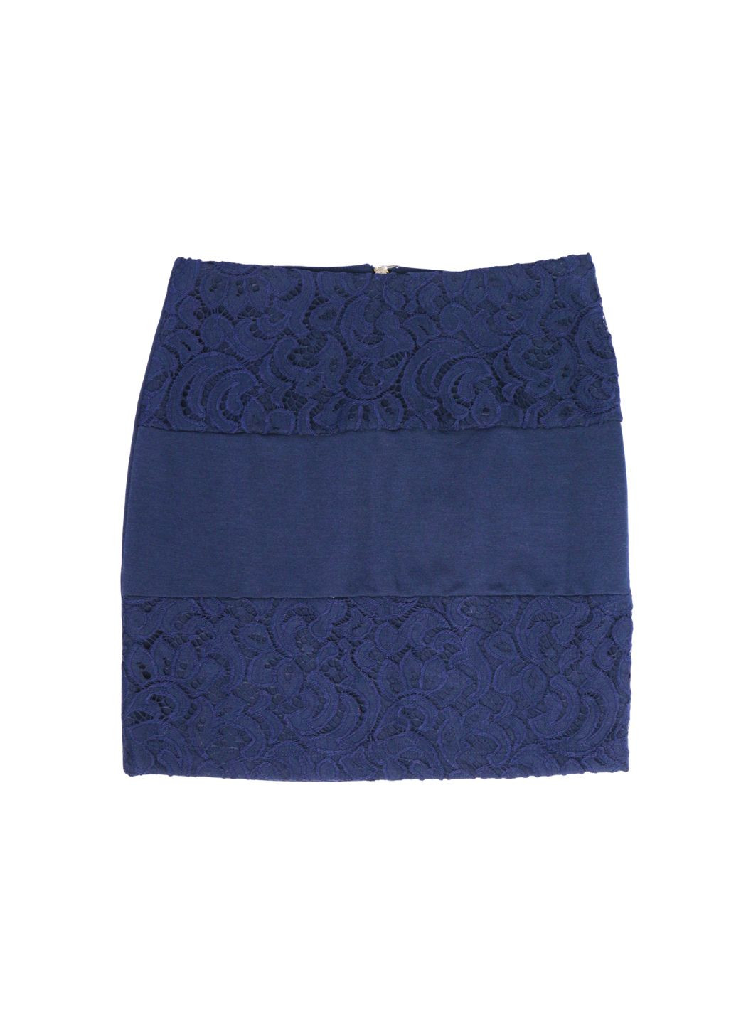 Жіноча мініспідниця з гіпюром L темно синій Springfield Lidl (329451992)