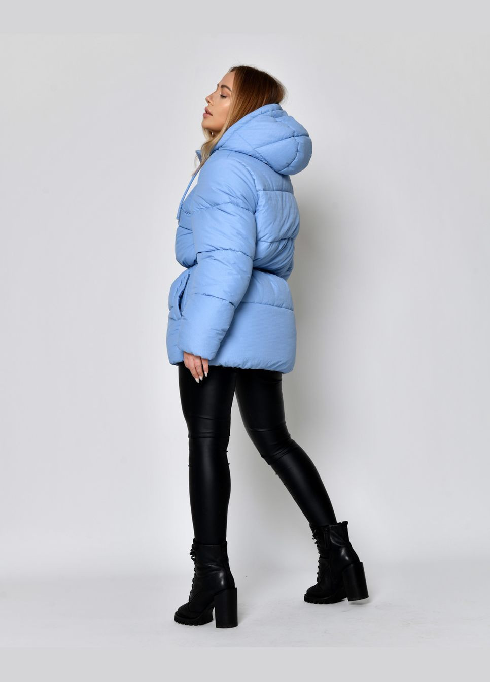Блакитний зимній Пуховик X-Woyz