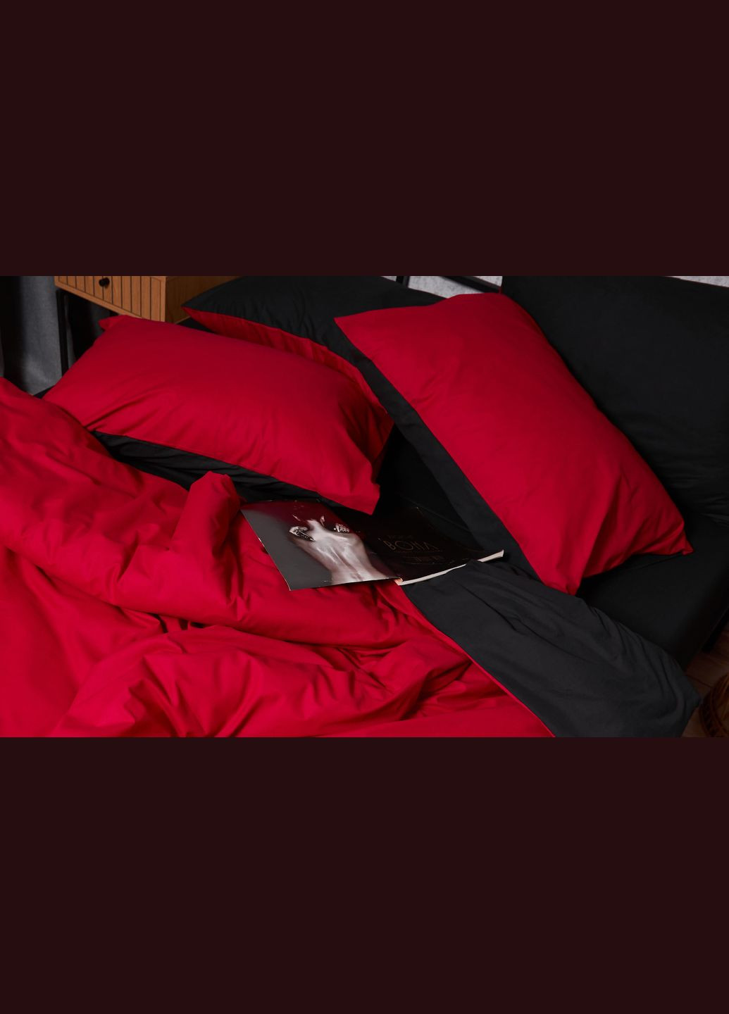 Набір наволочок Бязь Gold Люкс 40х60 2 шт (MS-840000007) Moon&Star Cherry Black (289715214)