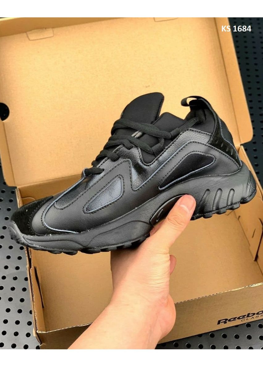 Черные демисезонные кроссовки мужские reebok dmx black рибок No Brand