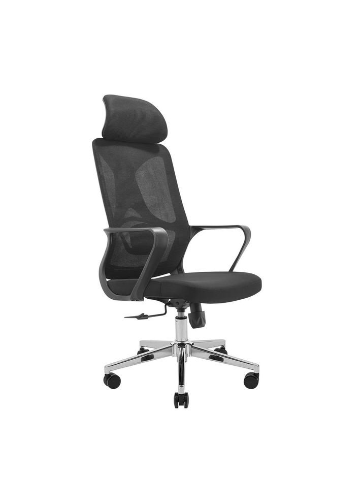 Крісло Монеро Хром M-1 (Tilt) Сітка чорна Richman (373315434)