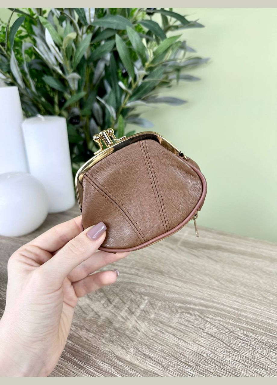 Жіночий маленький гаманець монетниця на застібці поцілунок Classic (336025517)