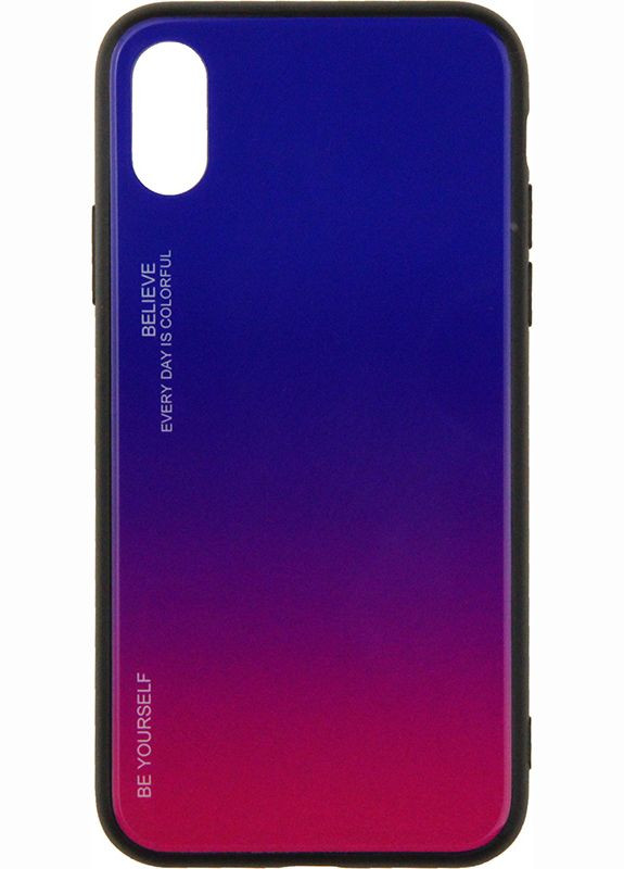 Чехолнакладка Gradient Glass Case Apple iPhone X/XS Lilac Toto (301779841)