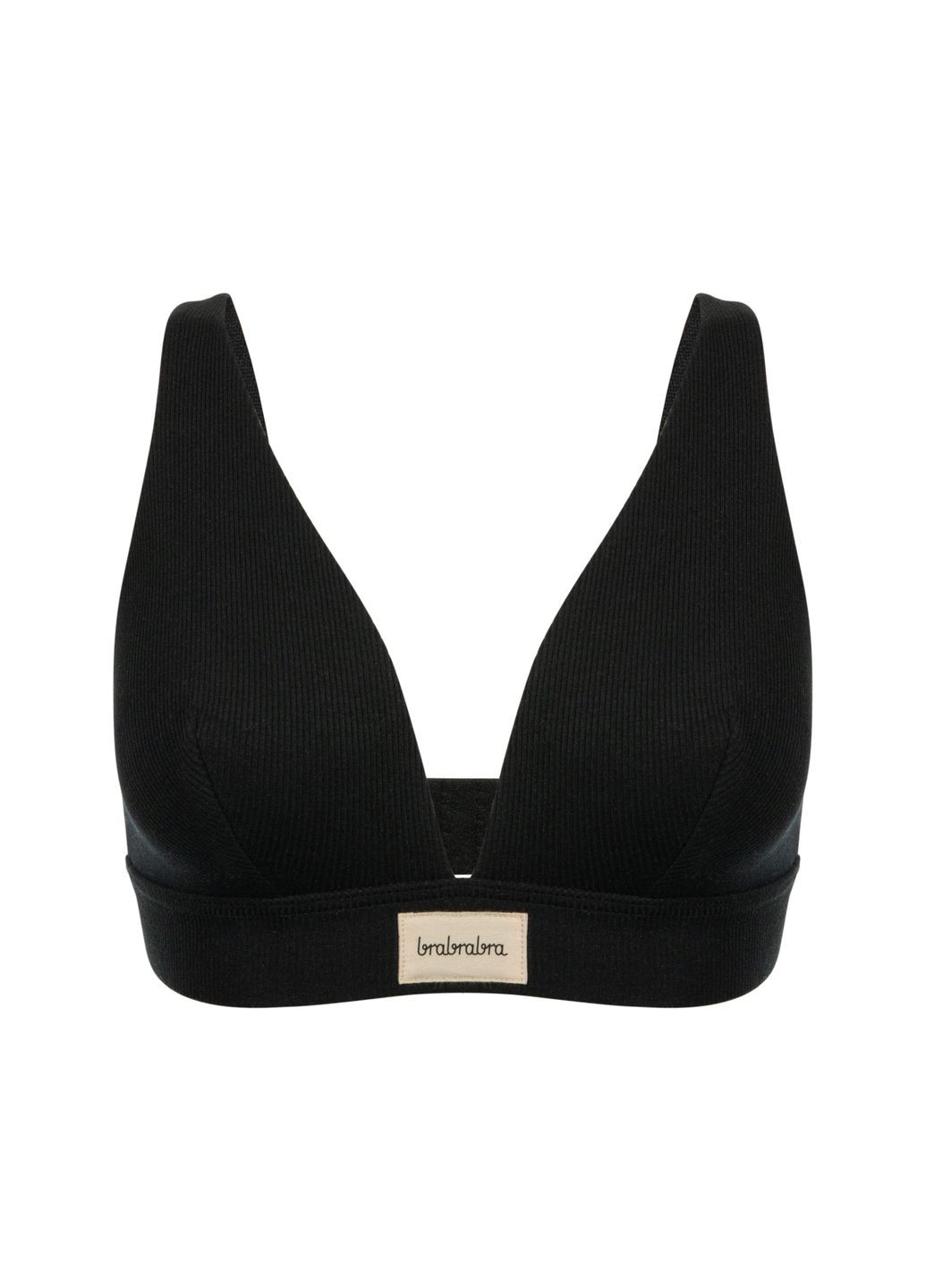 Чёрный триэнджел бюстгальтер slz25301214 черный Brabrabra без косточек вискоза