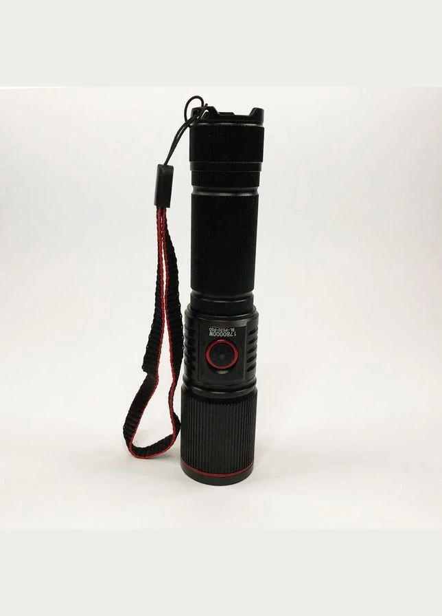 Фонарь переносной P520-P50, ЗУ Type-C, 1x18650/3xAAA, zoom, индикация заряда, ремешок, Водонепроницаемый Bailong (381037599)