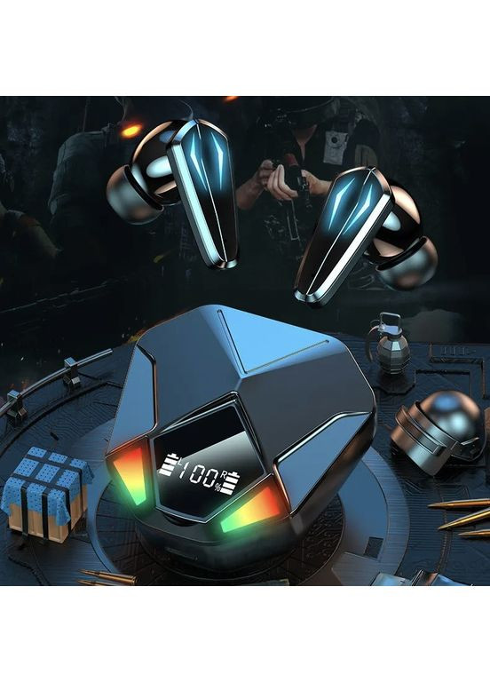 Беспроводные Bluetooth наушники X6 с зарядным кейсом и индикатором заряда TWS (367401950)