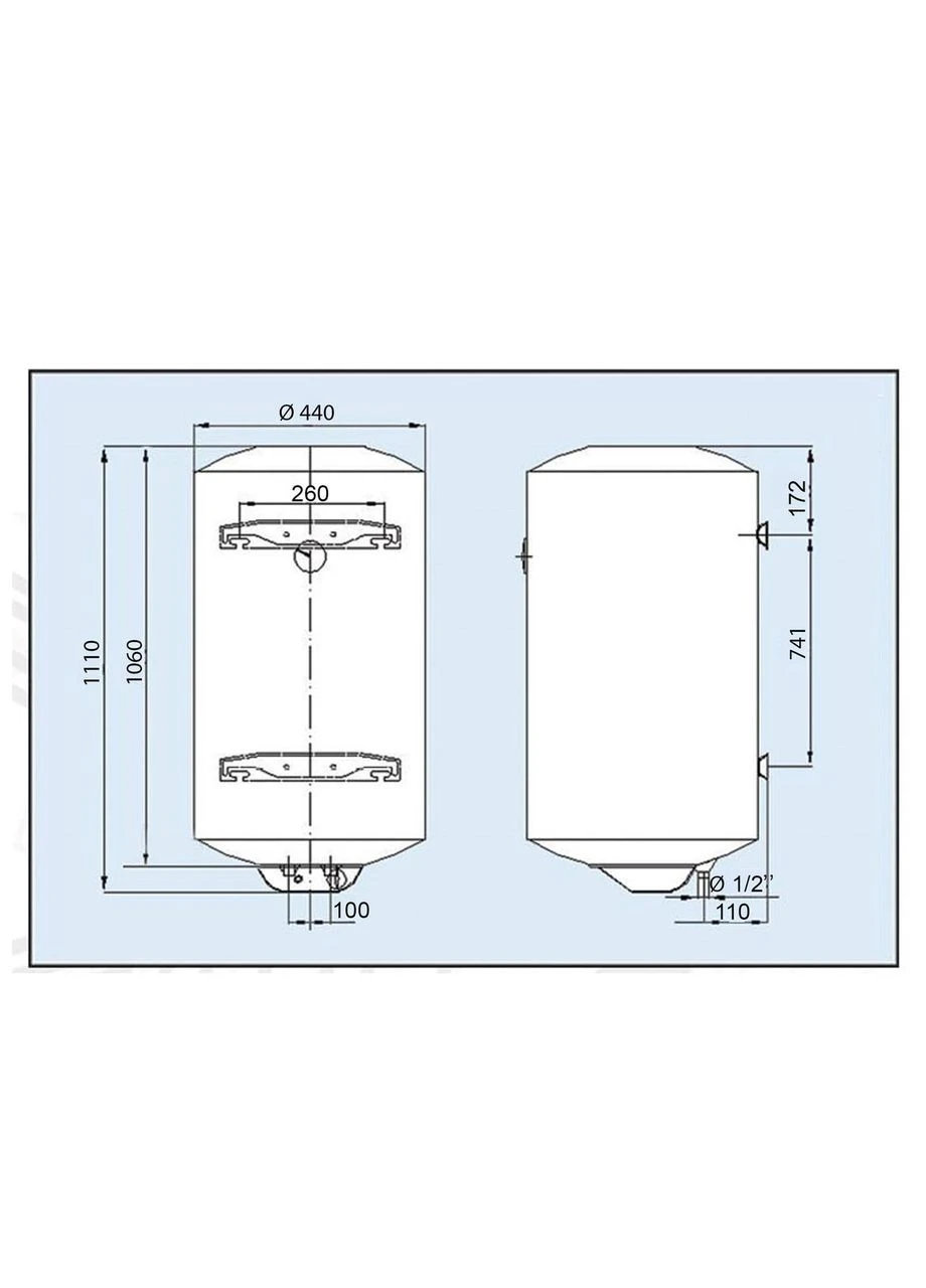 Водонагрівач LV Dry 120 l сухий тен (120L D) LEOV (392903311)