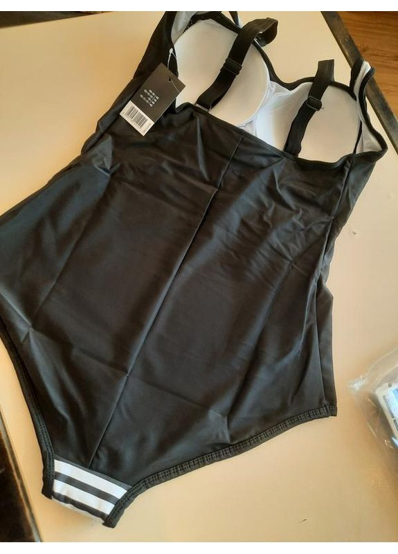 Черно-белый стильный сплошной купальник для бассейна Esmara