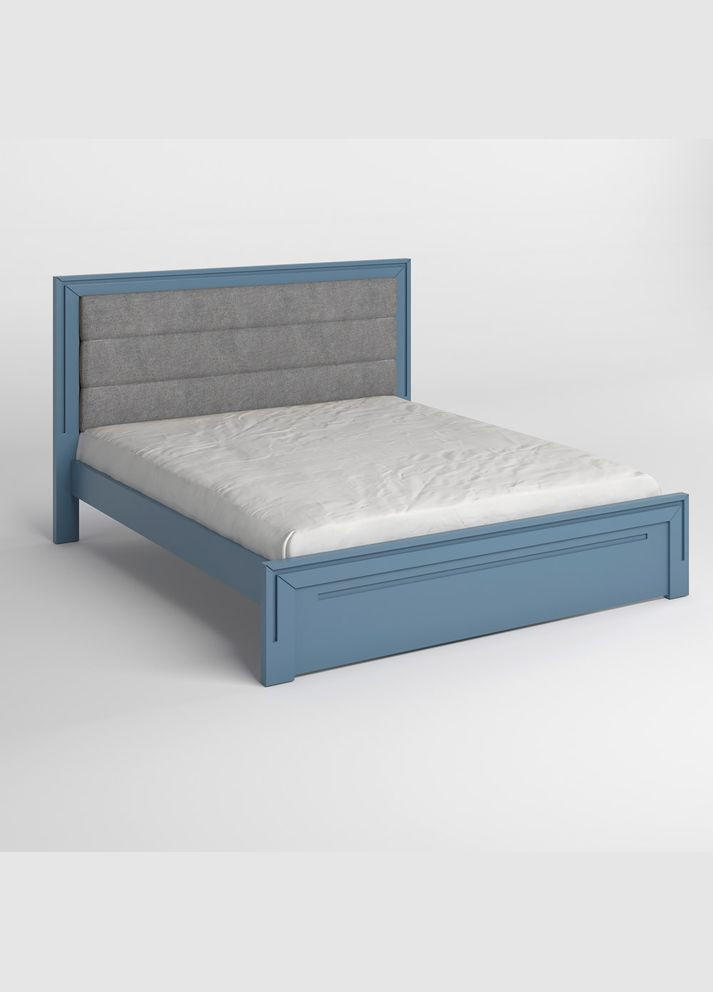 Двоспальне дерев'яне ліжко Торонто Т5 (S7010R90B)/Аляска 93 (сірий) 140х200 см (MBG-9076) Mebigrand (368282701)