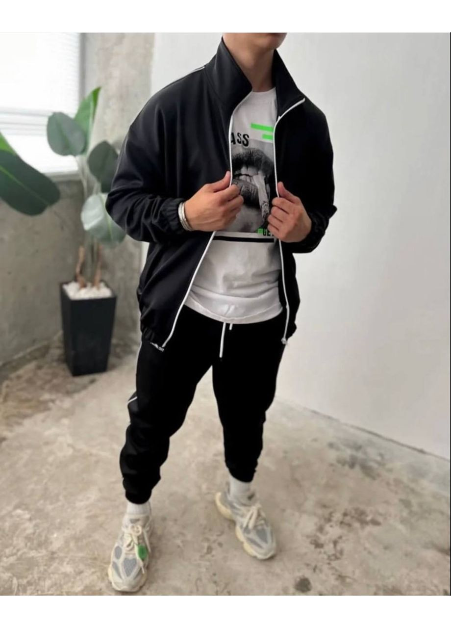 Чорний демісезонний костюм Garna