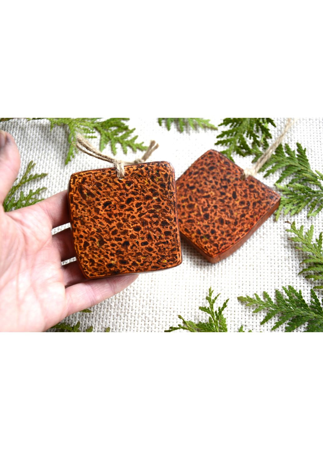 Набір Дерев'яних підвісок - сувенір "Хліб і бочок" Lucy Kozyra (369407804)