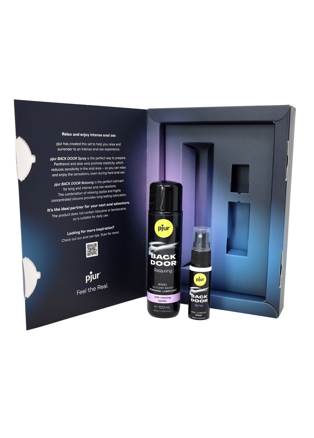 Подарочный набор BACK DOOR Value Pack: силиконовая смазка 100 мл и расслабляющий спрей 20 мл Pjur (315425546)