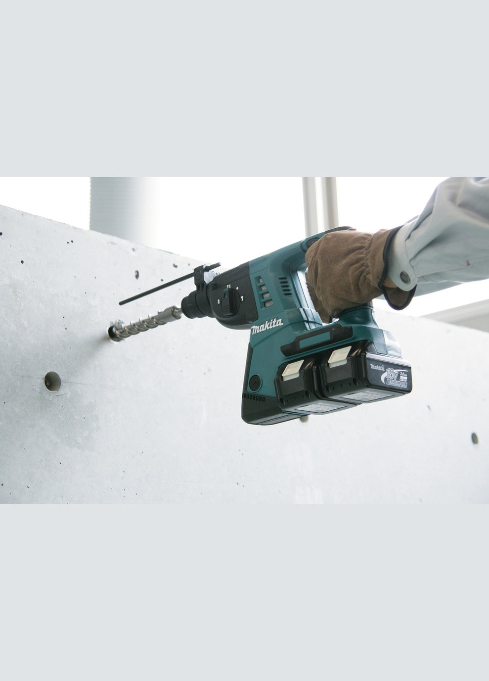 Аккумуляторный перфоратор DHR263Z LXT SDS-Plus 18В+18В (2,5Дж, 26мм) электрический трехрежимный ручной (4181) Makita (295041742)