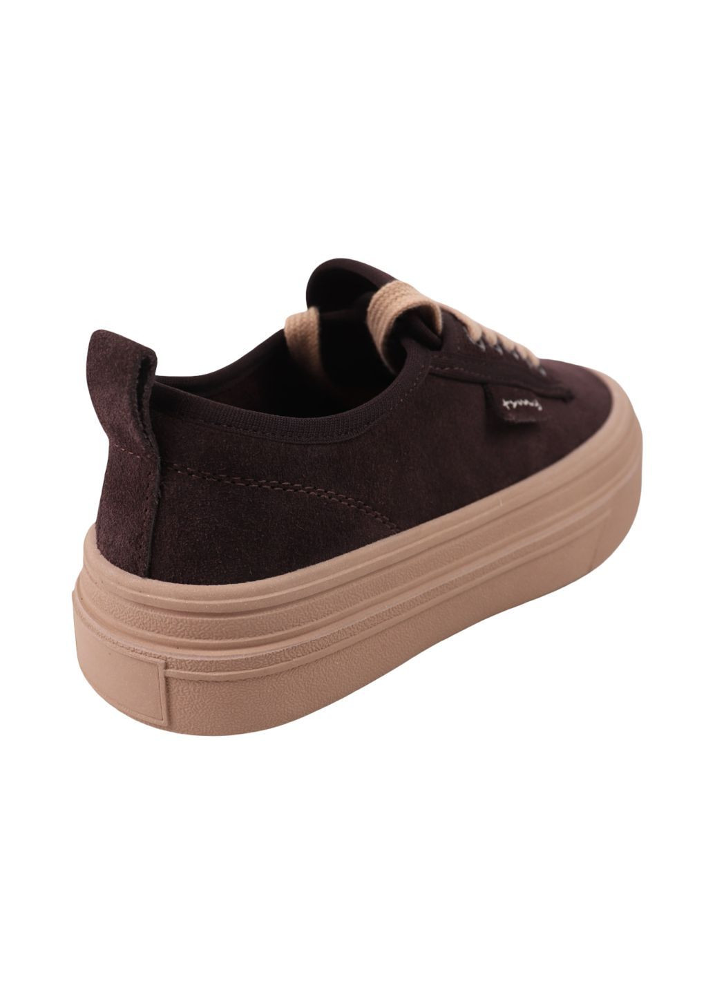 Коричневі кеди жіночі кабірові натуральна шкіра Gifanni 349-25DTS