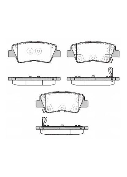 Колодки гальмівні дискові ЗАДН KIA STONIC YB 07/17- 1807.12 Remsa (342403408)