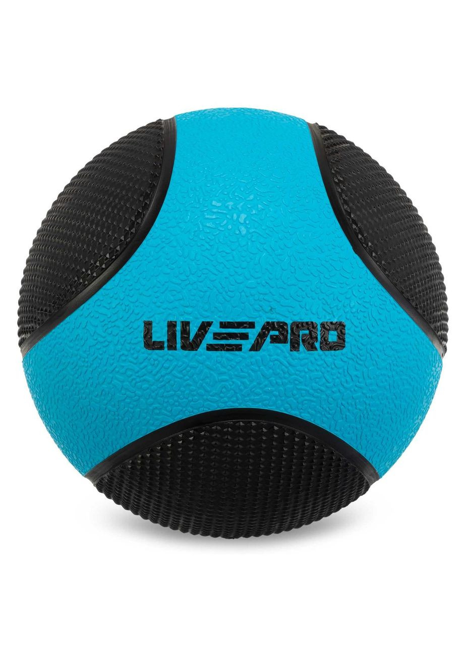 Мяч медицинский медбол Medicine Ball LP8112-9 9кг (резина, d-28,6см, черный-синий) LiveUp (361433490)