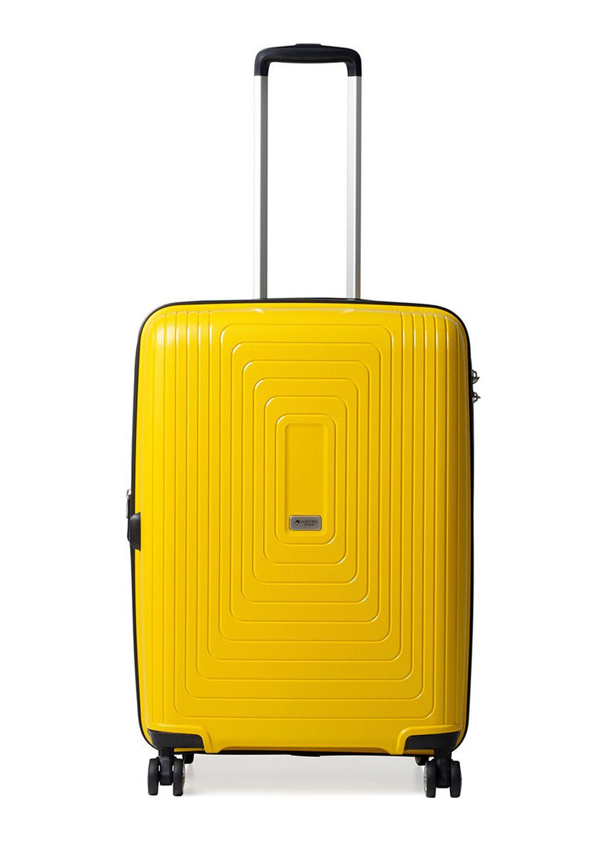 Чемодан средний M полипропилен жёлтый 68х47х33+5/102л/3.9кг/ 241 AIRTEX (324801633)
