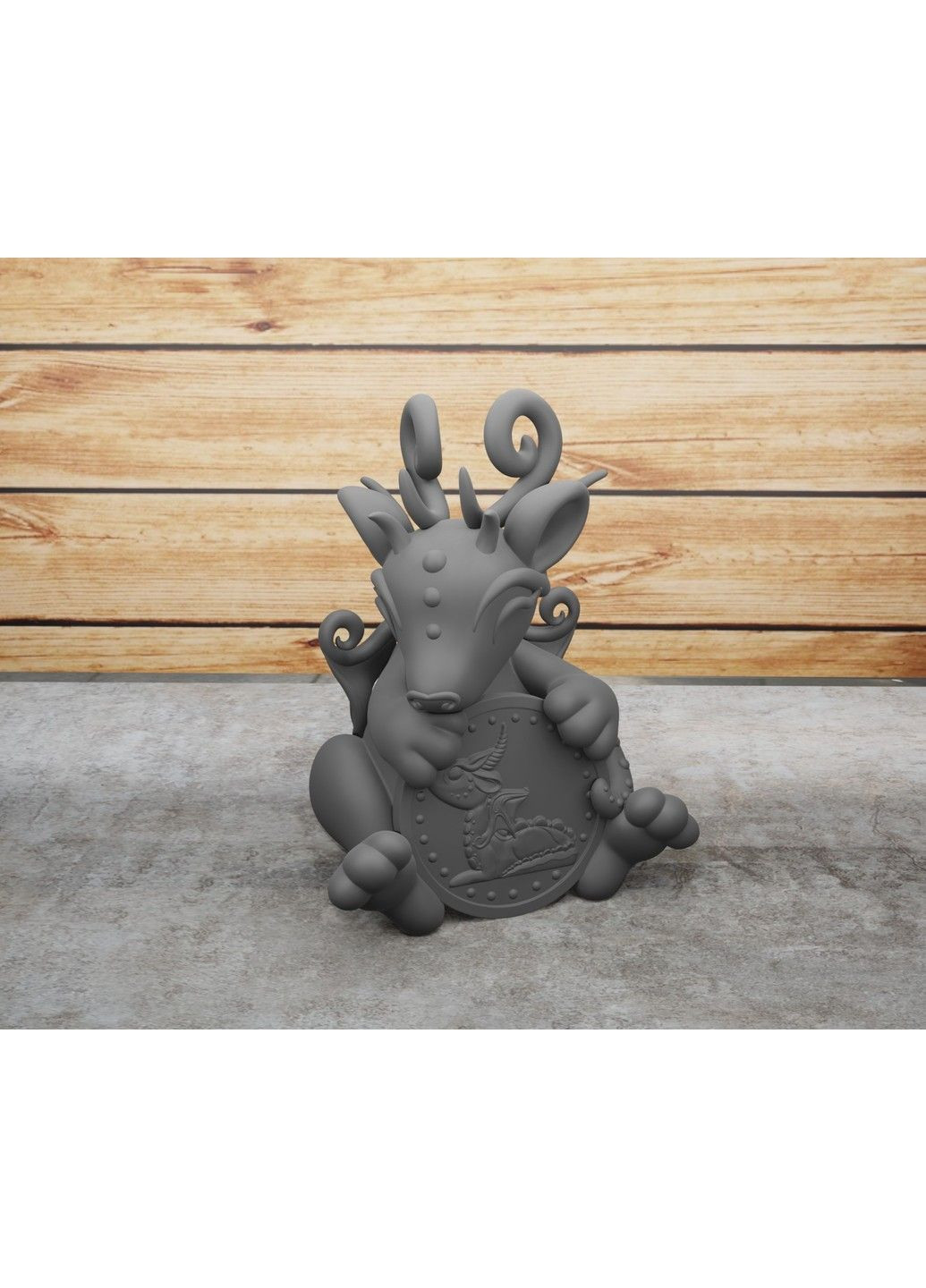 Статуетка дракона з монетою - символ 2024 року. ЗаСвіт (280940436)