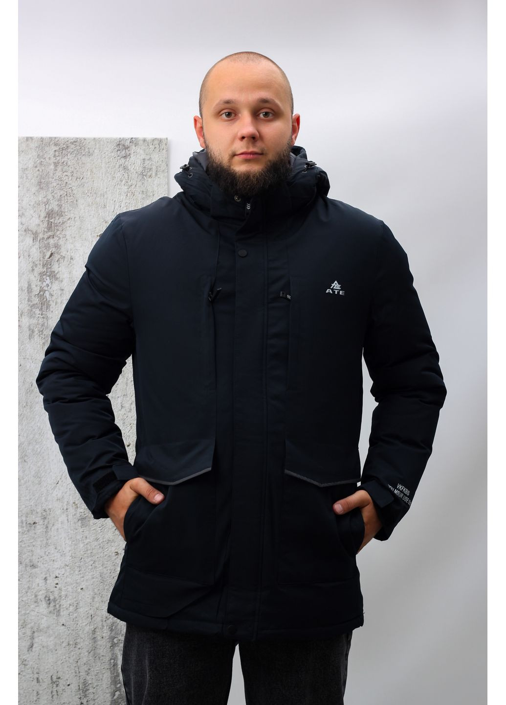 Синя зимня куртка чоловіча ate865 синя зимова 346495 Power