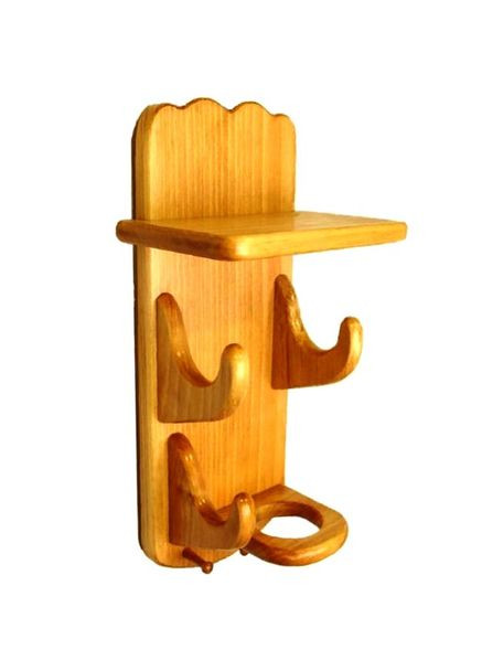 Органайзер для фенов и расчёсок из дерева Лагаро карри (РФО-001603) No Brand (328293336)