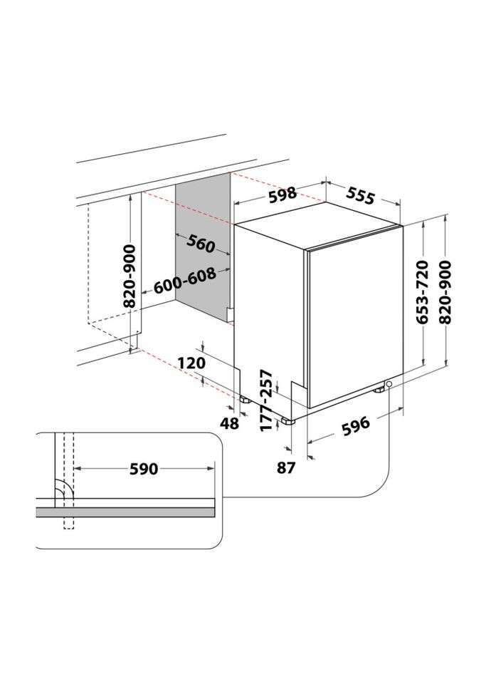 Посудомийна машина HI 5010 C HOTPOINT-ARISTON (339086555)