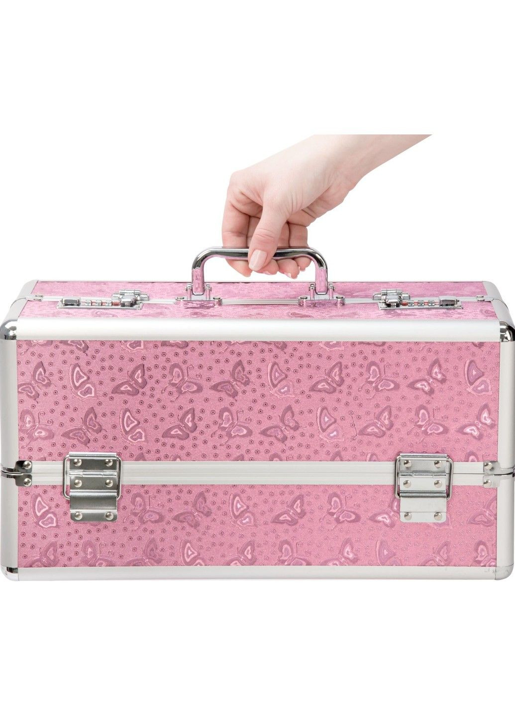 Большой кейс для хранения игрушек секс BMS Factory Large Lokable Vibrator Case Pink кодовый замок футляр PowerBullet (298748229)