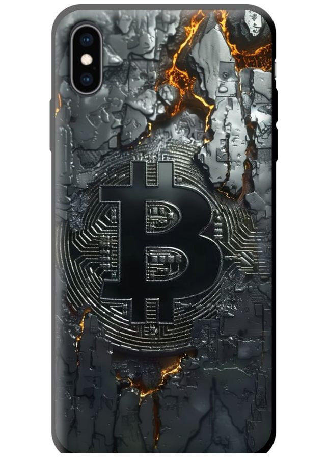 TPU чохол 'Розпечений біткойн' для Endorphone Apple iPhone XS Max (289716299)