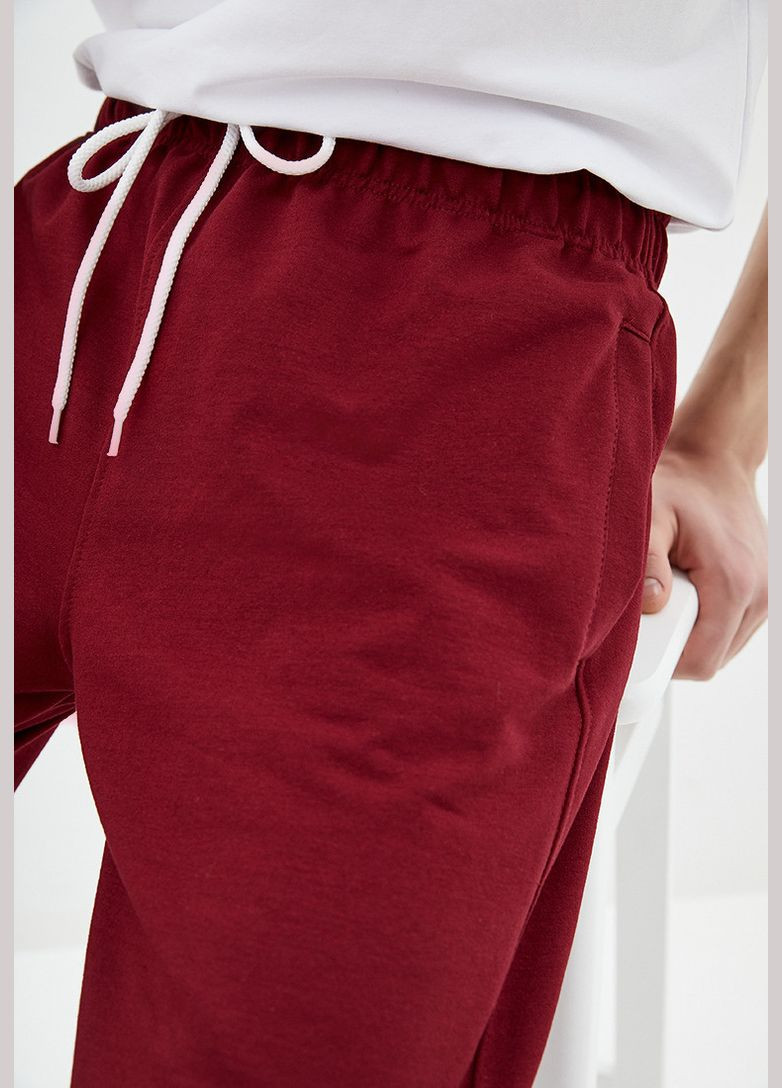 Бордовые повседневный демисезонные брюки HiBrand
