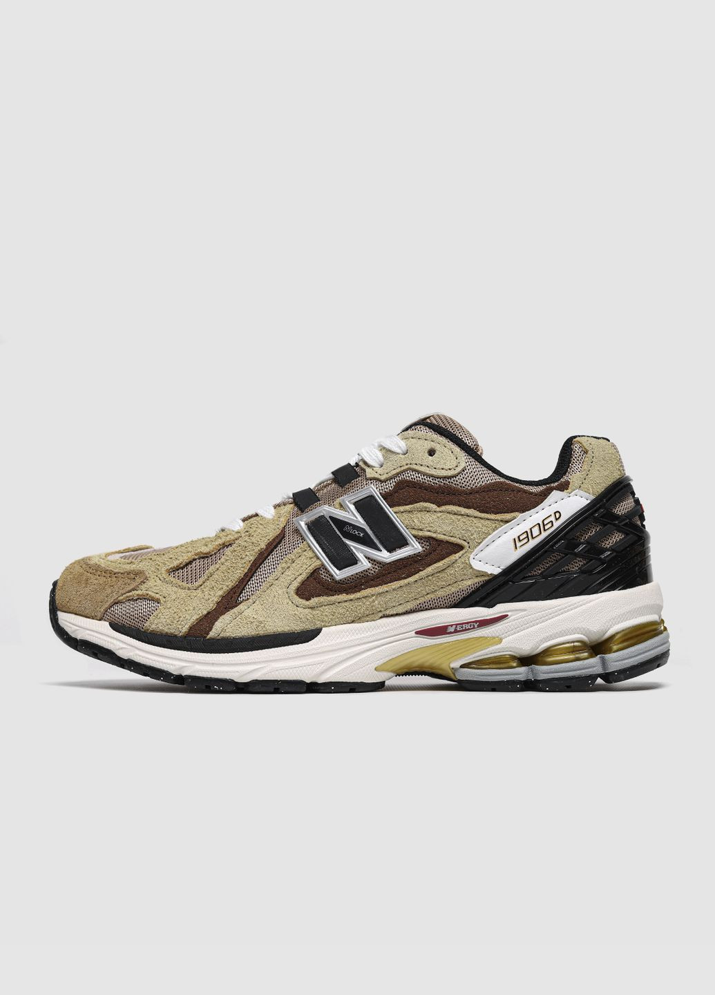 Бежевые демисезонные кроссовки new balance yellow brown No Brand 1906D