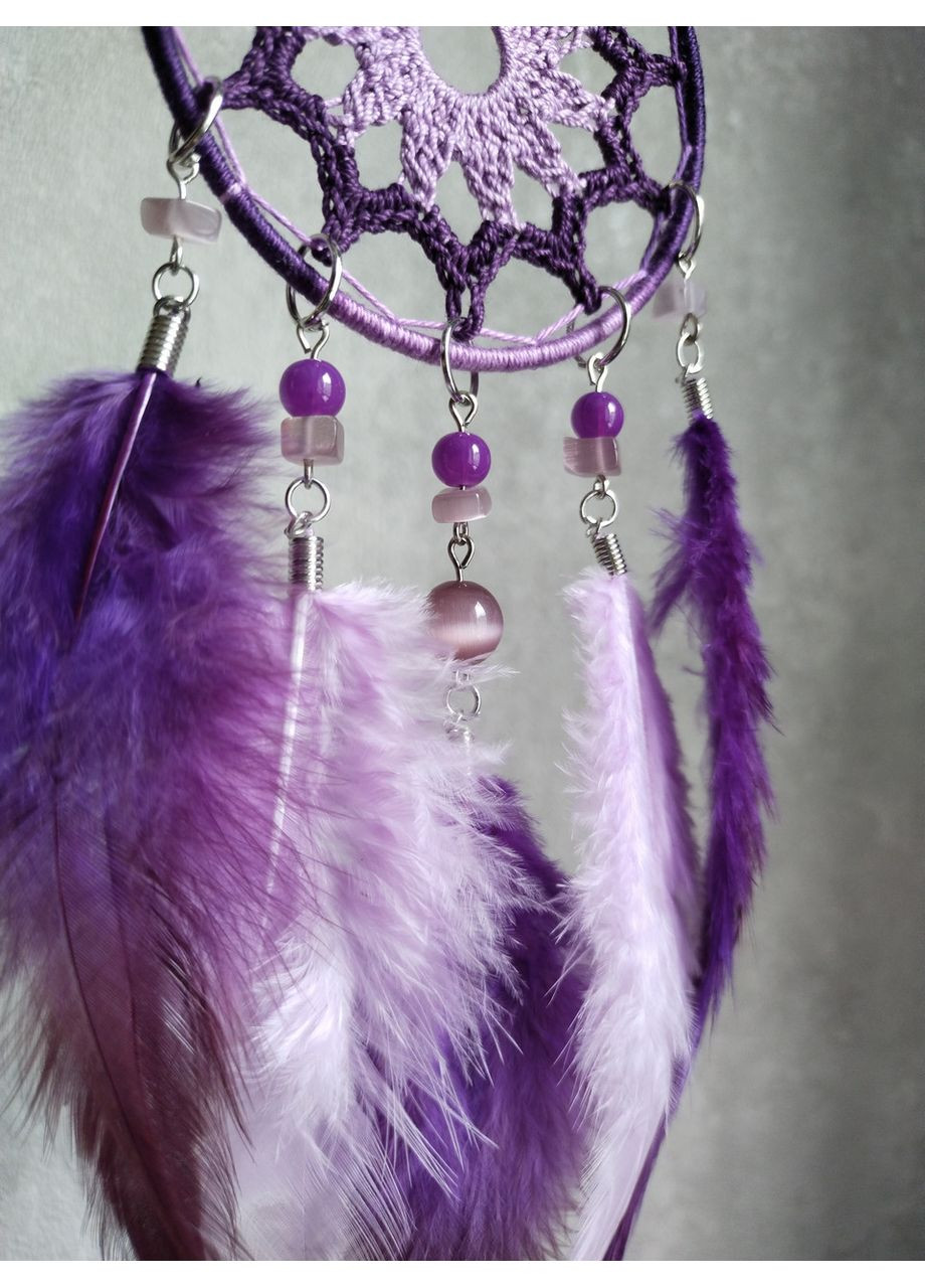 Мини/Авто-ловец снов "Сиреневый туман". Оберег-подвеска в машину. Амулет на зеркало заднего вида Dream Studio (363057499)