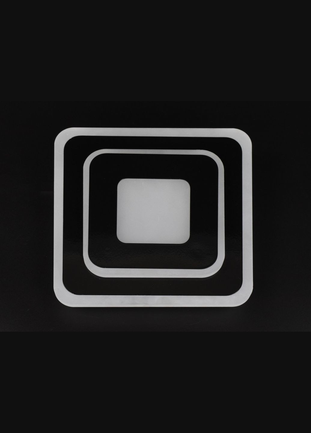 Сучасний квадратний світильник стельовий LED для кімнати кухні ванної 26133 Чорний 4х20х20 см. Sunnysky (364492862)