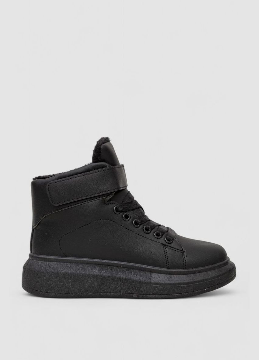 Кросівки жіночі зимові на хутрі, 248RA2252 Ager чорні зими (360858998)