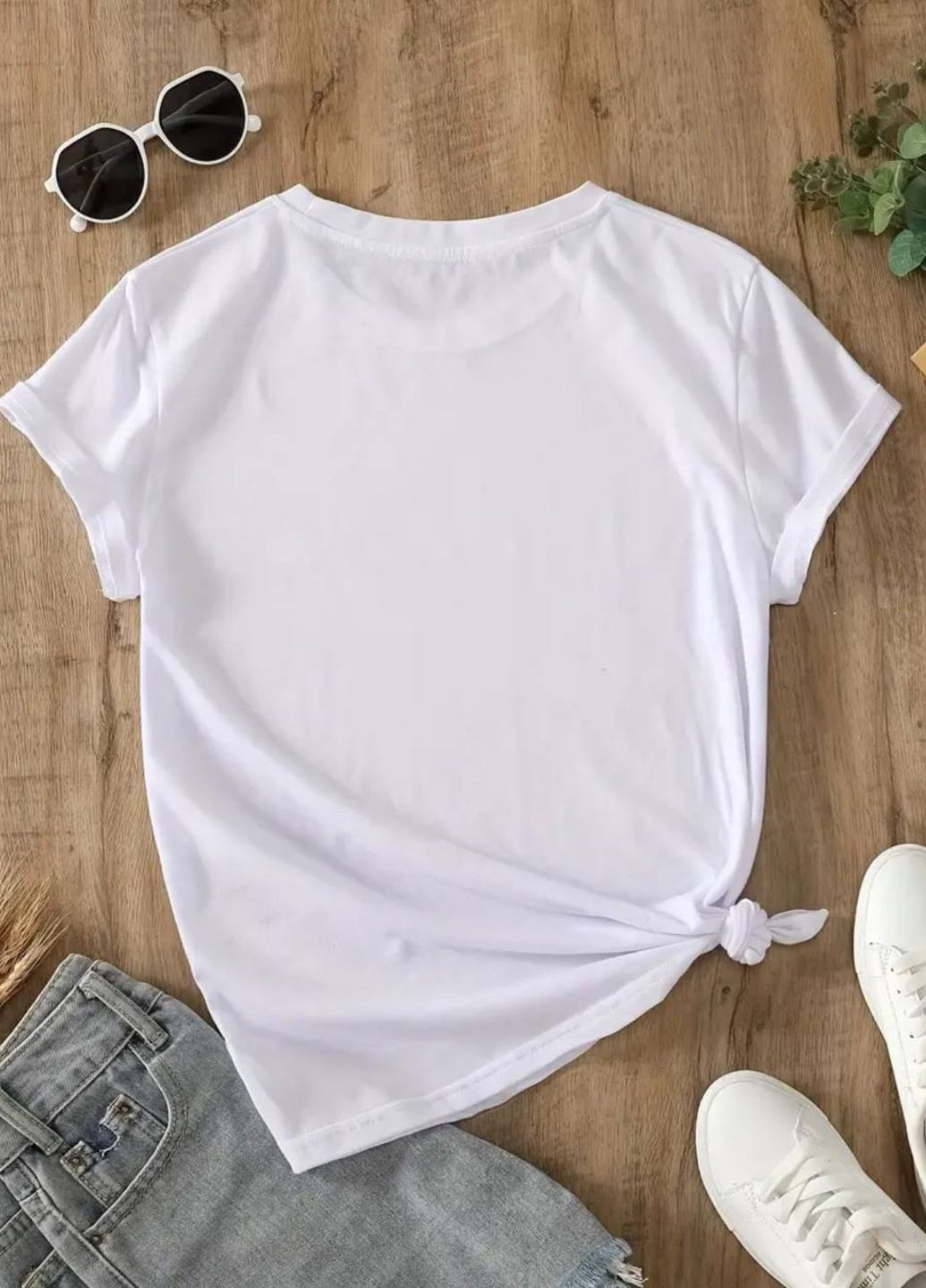 Базовая футболка оверсайз с рисунком и надписью Tik-Tak - (323164515)