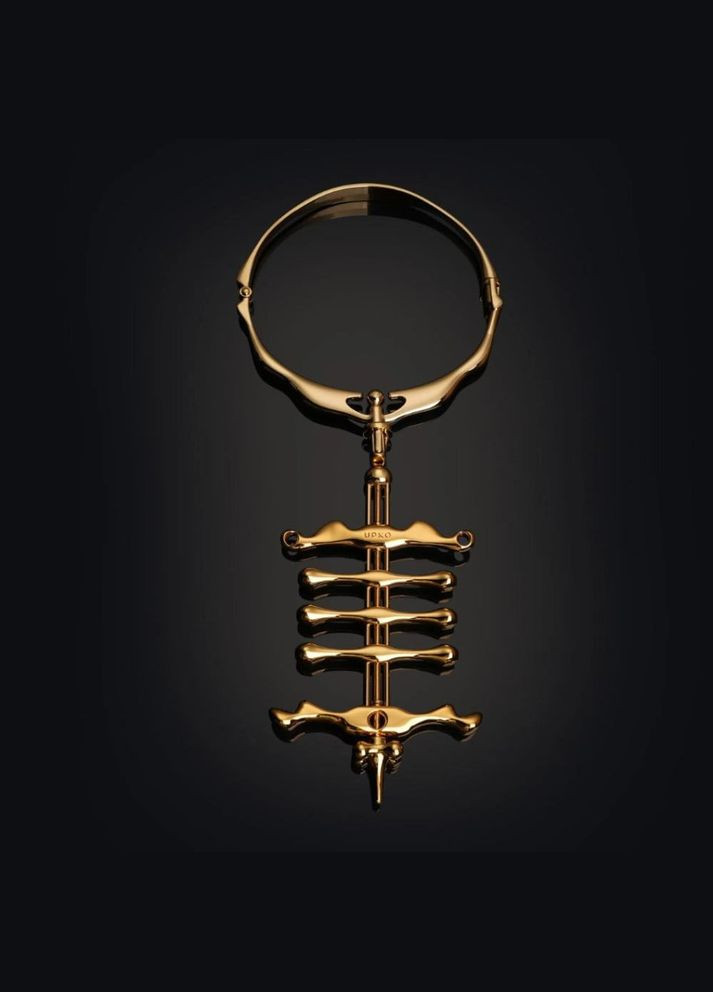 Металлический ошейник UPKO Migratory Bird с фиксатором для пальчиков рук, золотистый No Brand (322421581)